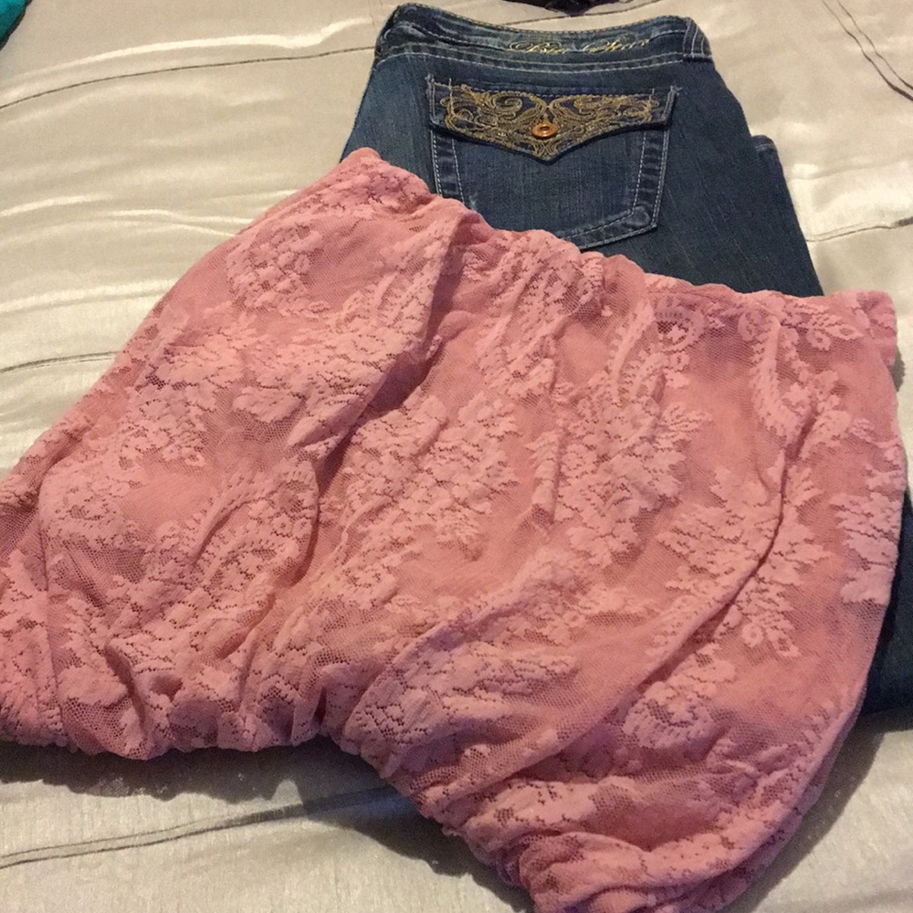 Strapless top